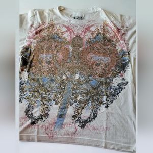 Men's  441 T-shirt S, cotton, Rhinestones deco.